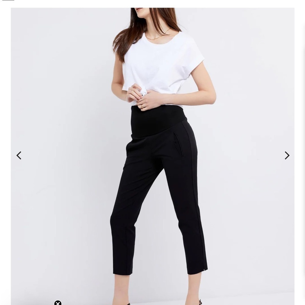 A Pea in the Pod Post Pregnancy Curie ankle pants Black Size Medium